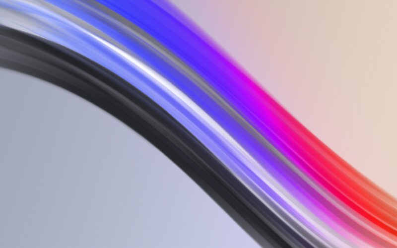 Curved Light Streaks — Blue, Calm