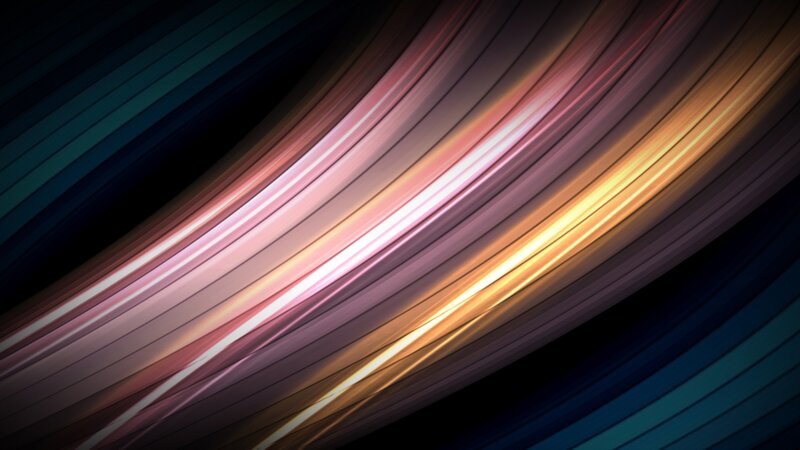 Curved Light Streaks — Gold