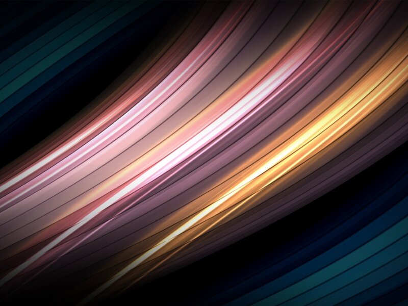 Curved Light Streaks — Pink, Dynamic, Abstract, Lines, Color