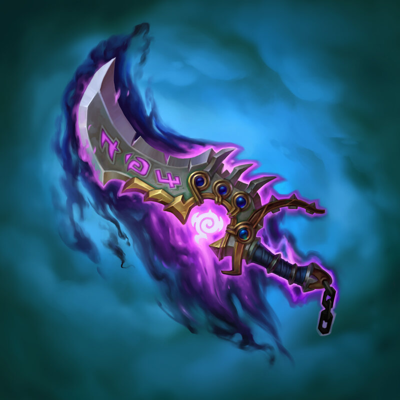 Curved Magical Sword
