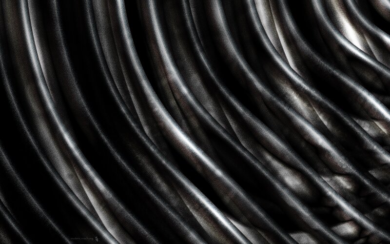 curved metallic cable texture
