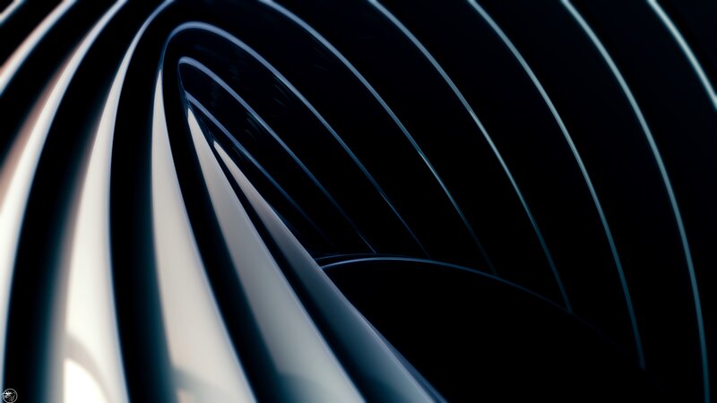 Curved Metallic Lines