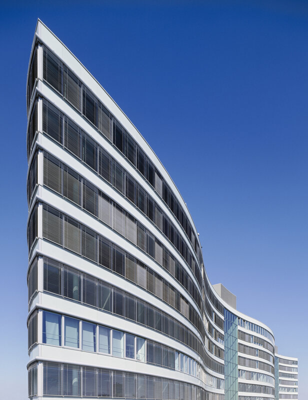 curved modern office building