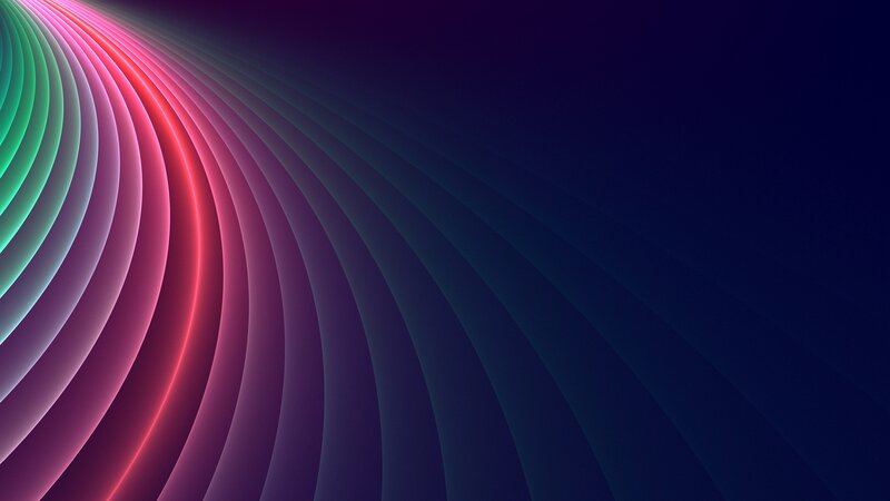 Curved Neon Lines