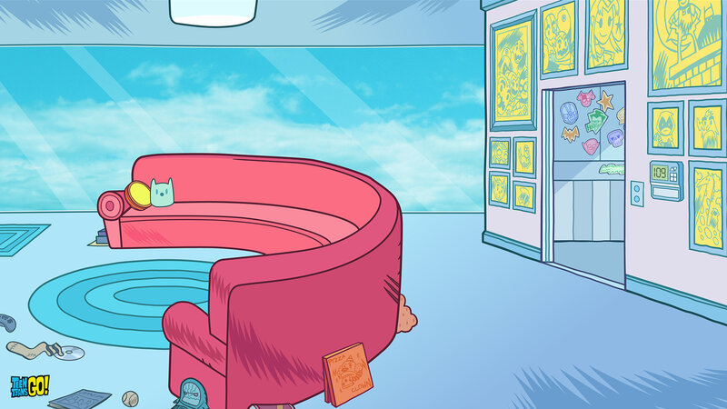 Curved Pink Couch