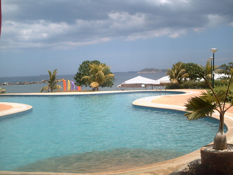 Curved Pool by Ocean