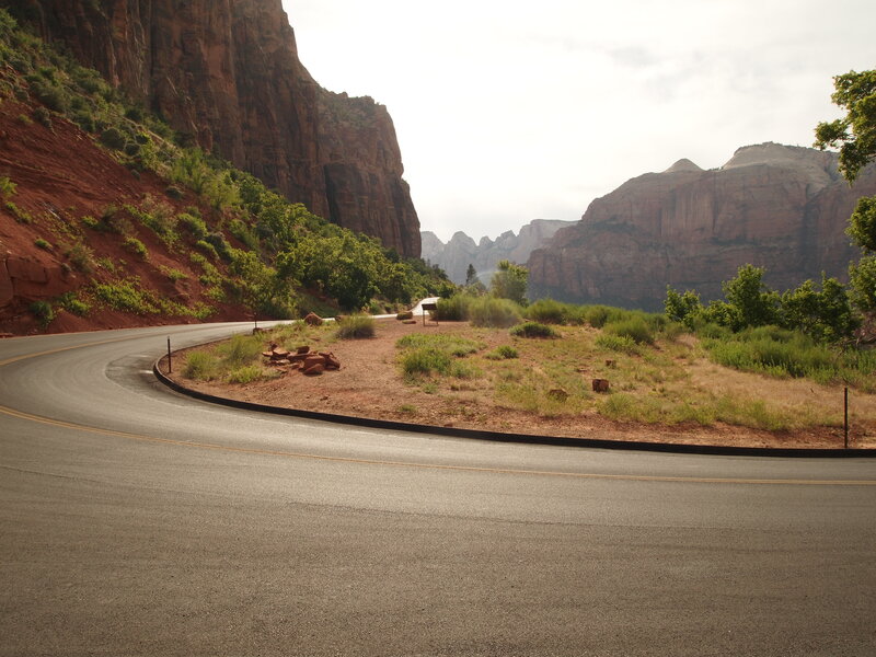 Curved Road in Canyon
