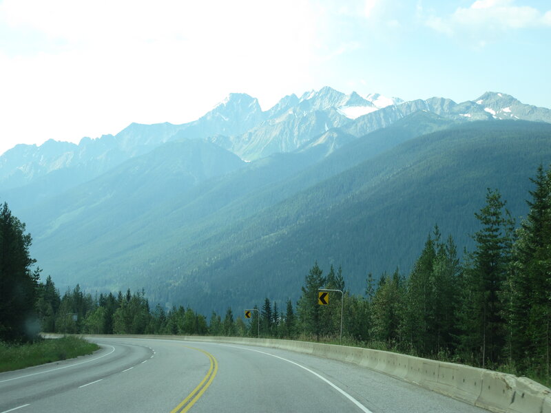 Curved Road in Mountains — Green