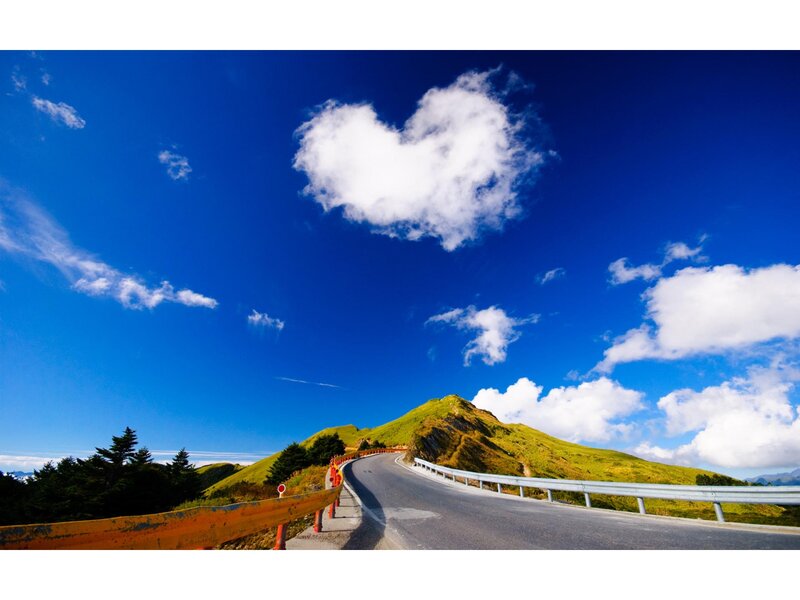 Curved Road on Hill
