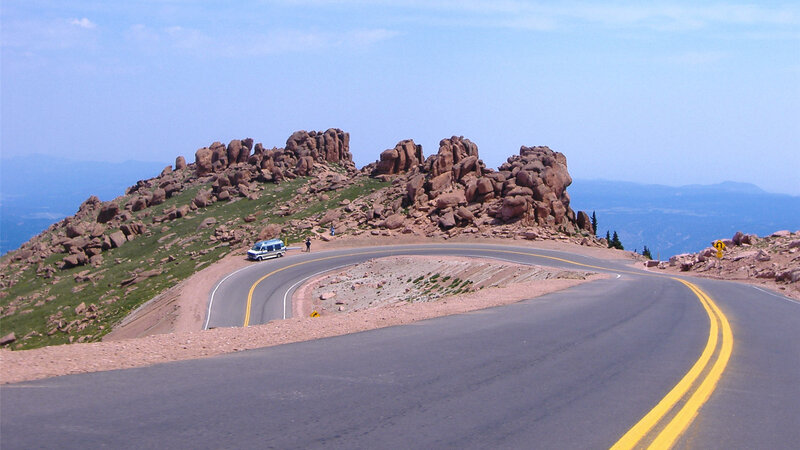 Curved Road on Mountain