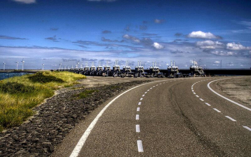 Curved Road to Dam