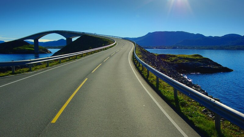 Curved Road with Bridge