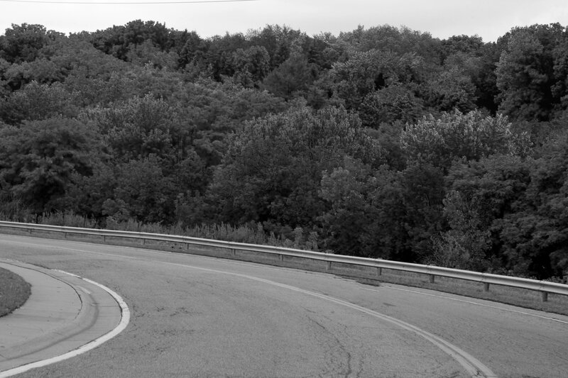 Curved Road with Guardrail