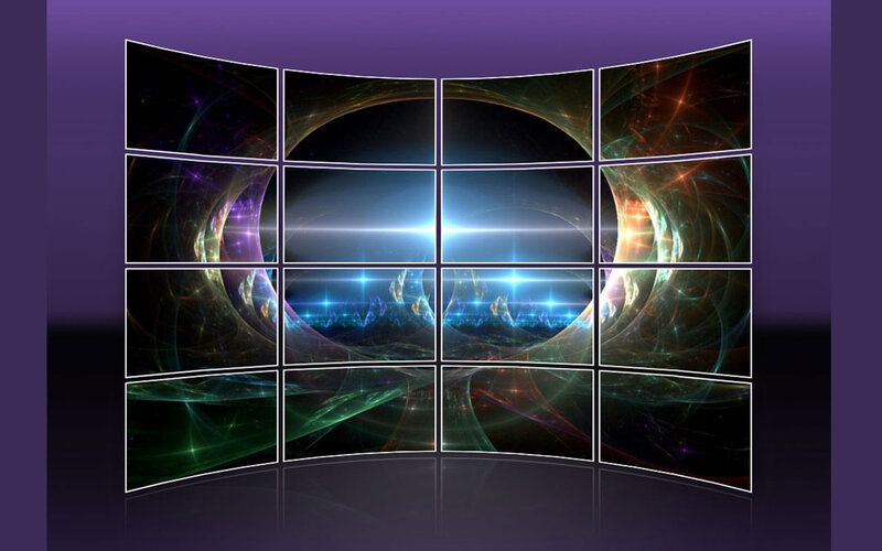 Curved Screen Display