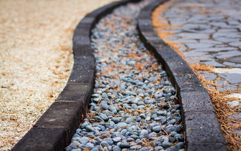 Curved Stone Border