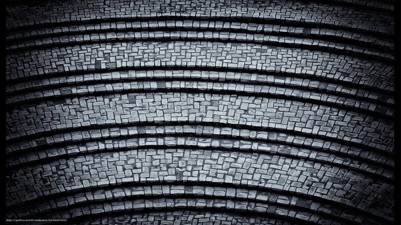 curved stone mosaic pattern