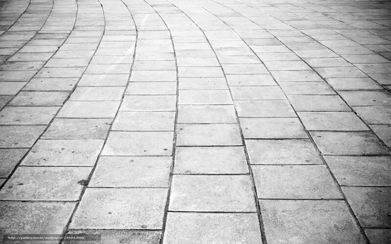 curved stone pavement