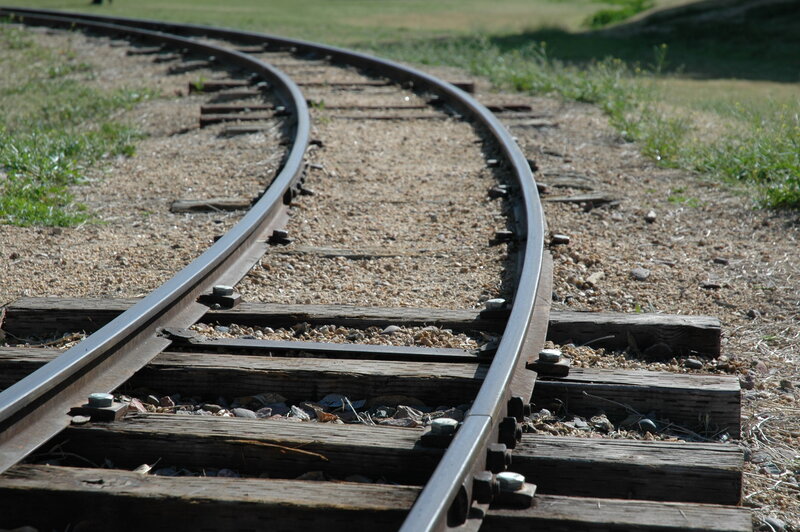 Curved Train Tracks — Brown