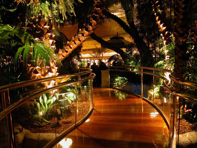 Curved Walkway in Conservatory