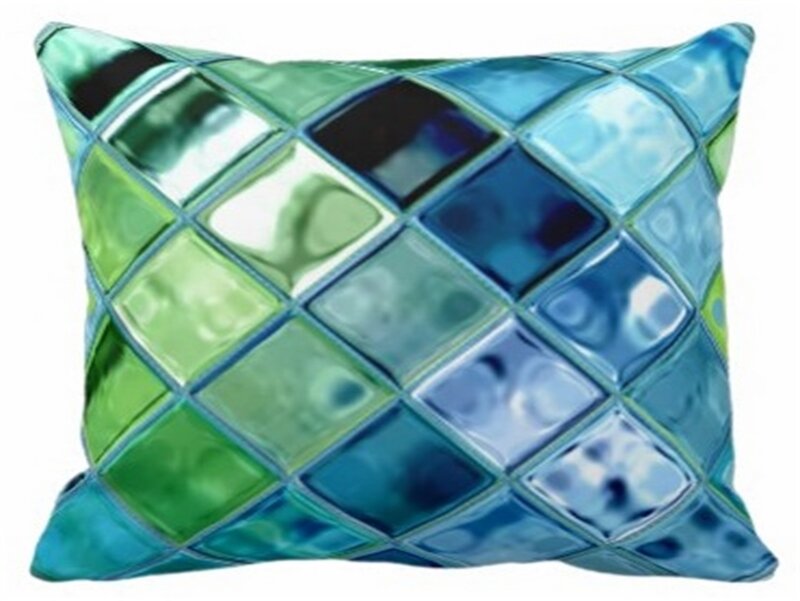 Cushion with Diamond Pattern