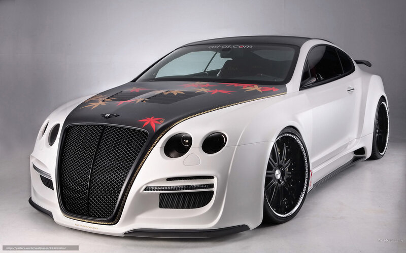 custom bentley coupe with maple leaf design