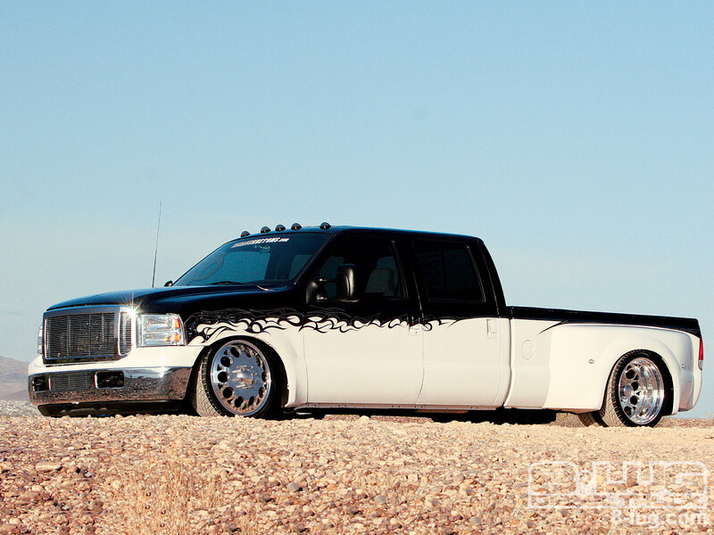 Custom Black and White Truck