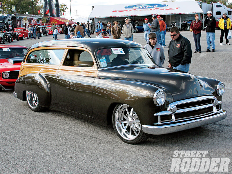 Custom Black and Wood Station Wagon