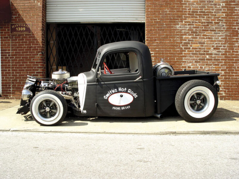 Custom Black Hot Rod Truck