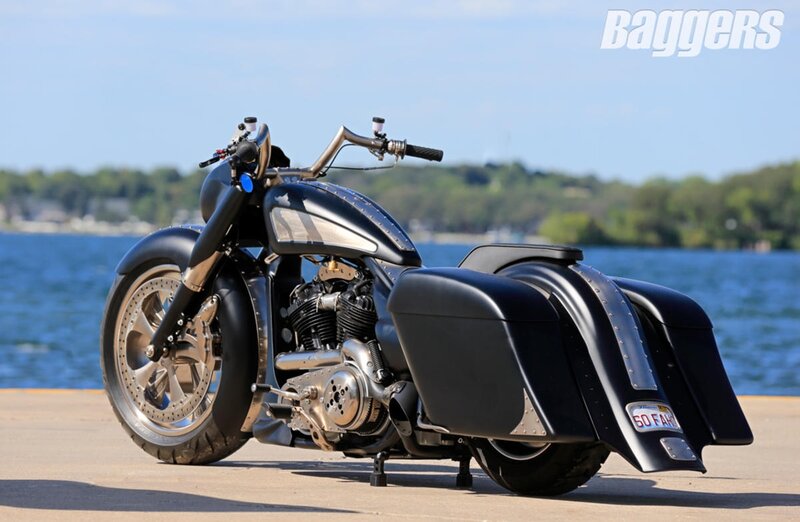Custom Black Motorcycle — Serene