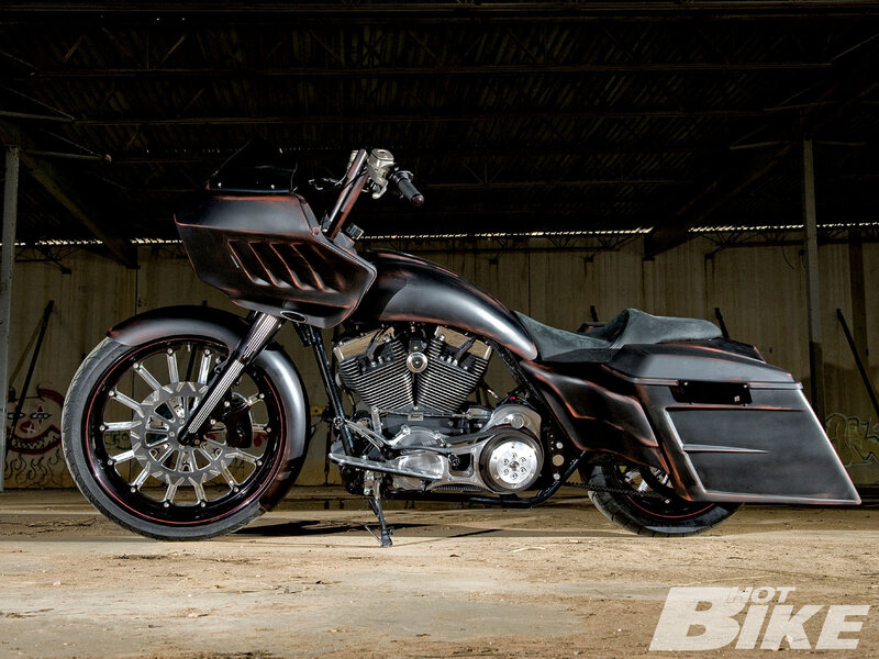 Custom Black Motorcycle