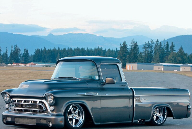 Custom Black Pickup Truck — Serene