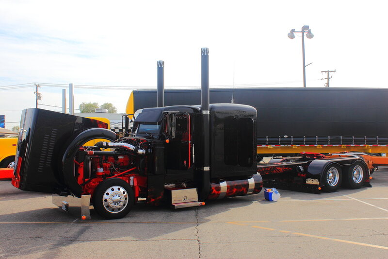 Custom Black Semi-truck — Industrial