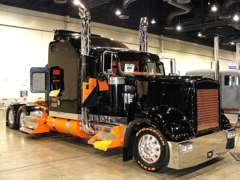 Custom Black Semi-truck — Showroom