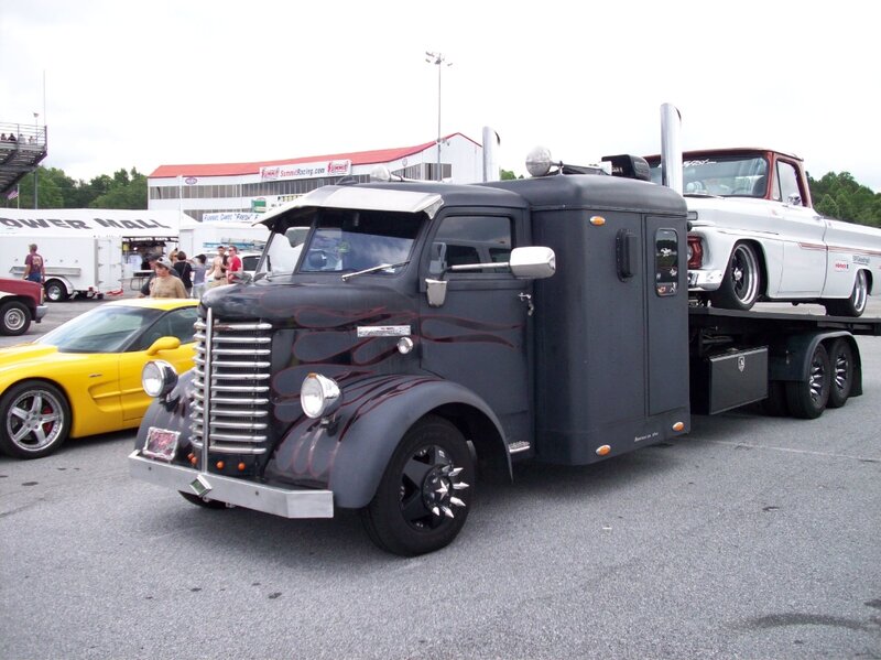 Custom Black Tow Truck