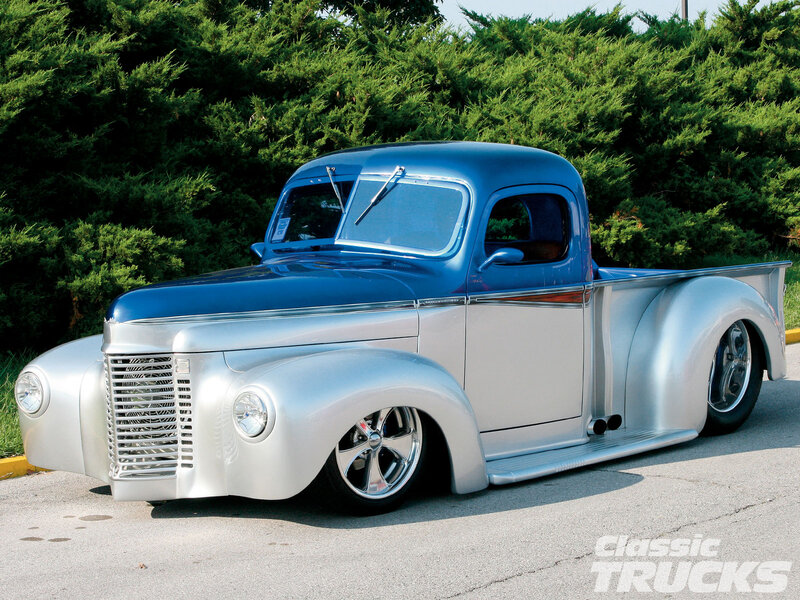 Custom Blue and Silver Truck — Calm
