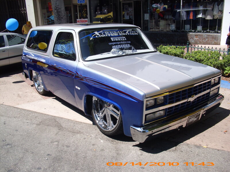 Custom Blue and Silver Truck