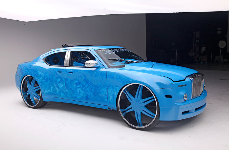 Custom Blue Car