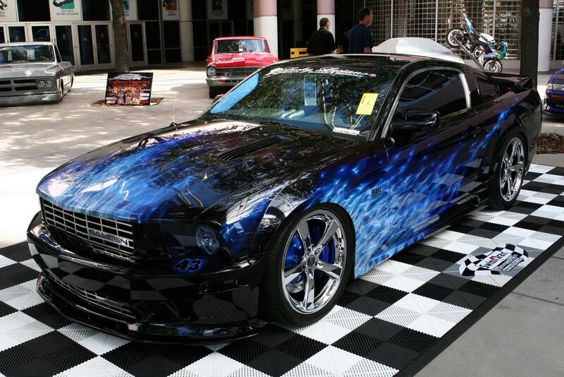 Custom Blue-flame Car