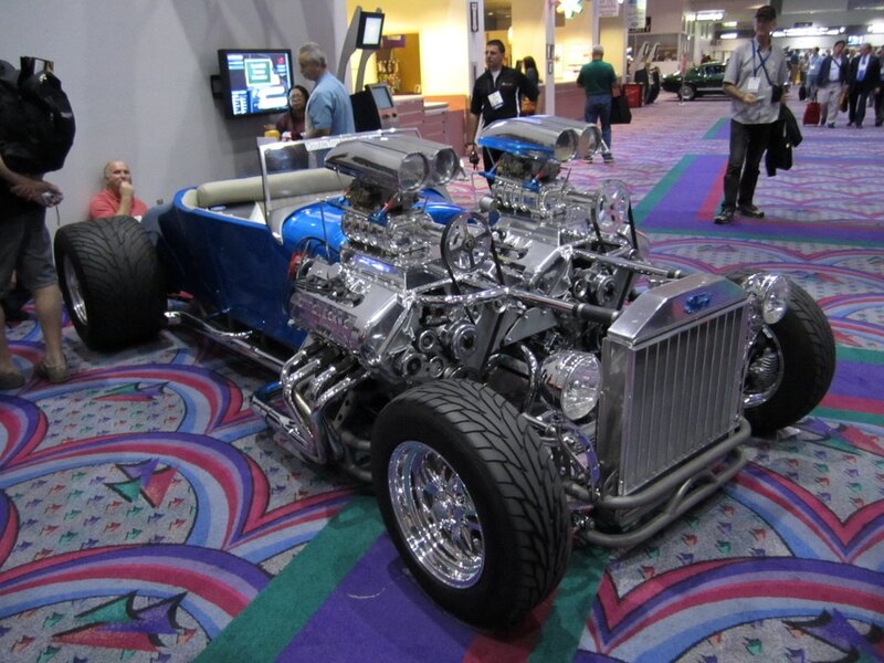 Custom Blue Hot Rod