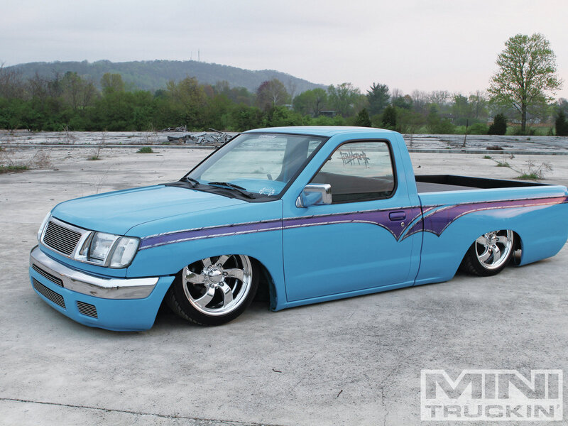 Custom Blue Pickup Truck — Calm
