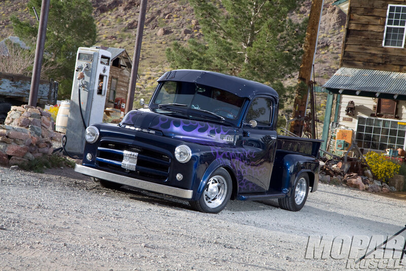 Custom Blue Pickup Truck — Rural