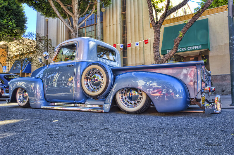 Custom Blue Pickup Truck — Urban
