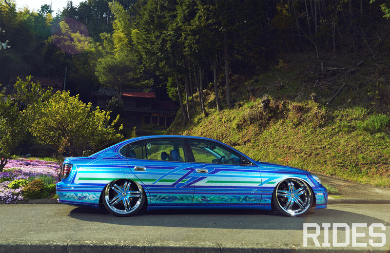 Custom Blue Sedan