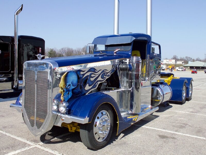 Custom Blue Semi-truck — Showcase