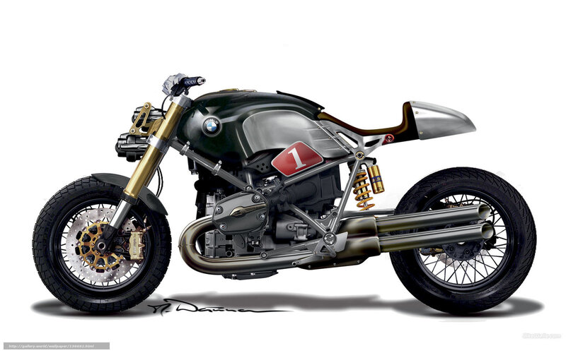 Custom BMW Motorcycle — Black