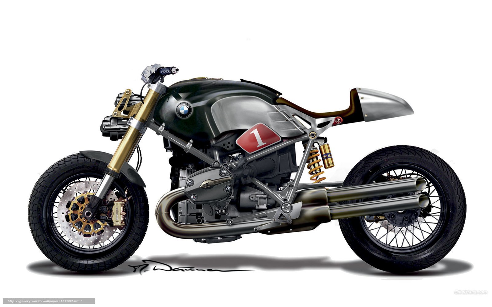 custom BMW motorcycle design