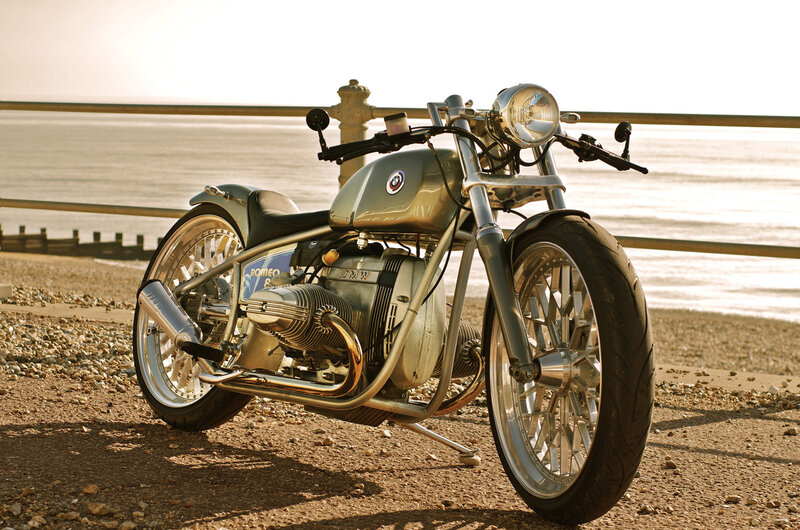 Custom BMW Motorcycle — Silver