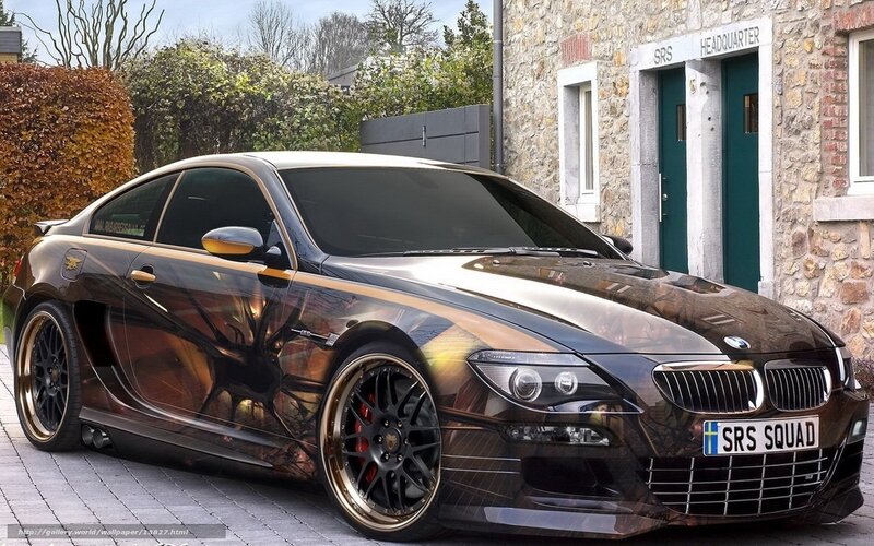 Custom BMW with SRS Squad livery