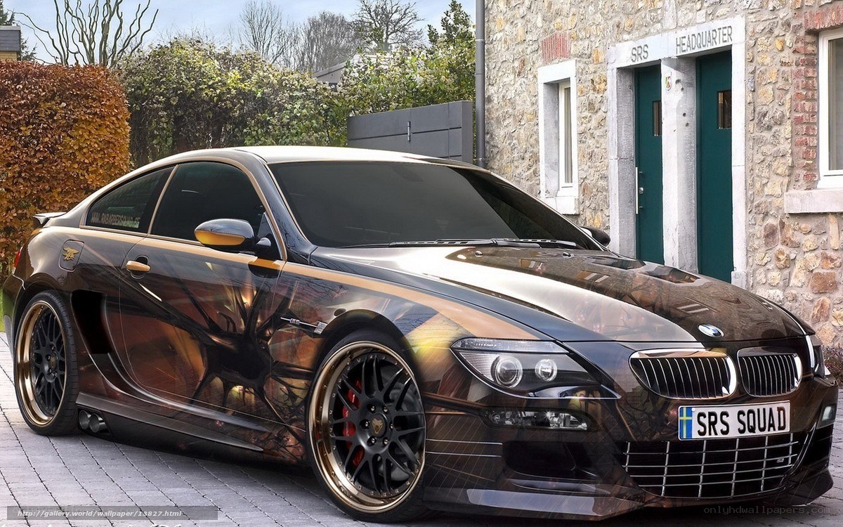 Custom BMW with SRS Squad livery