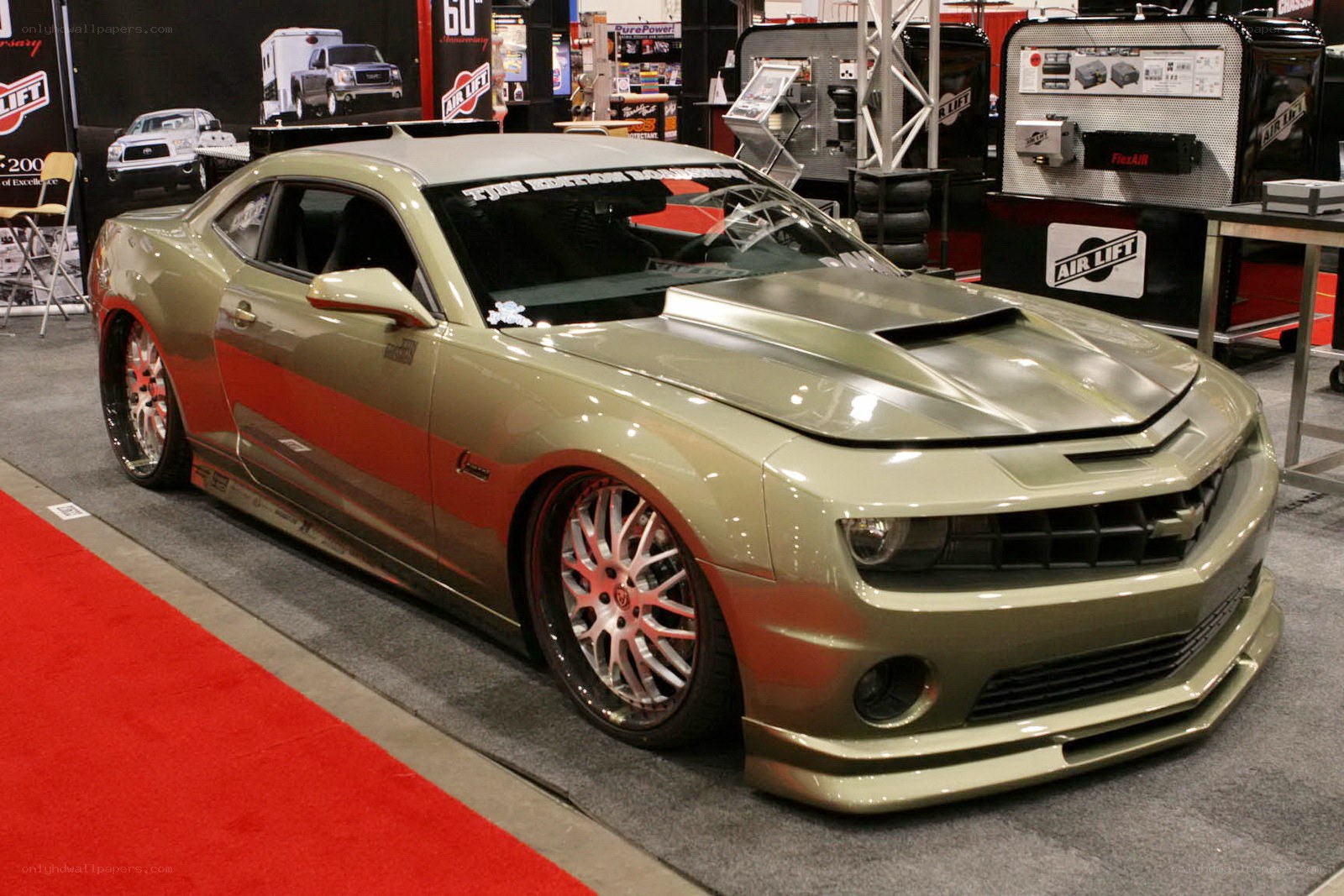 Custom Camaro at auto show